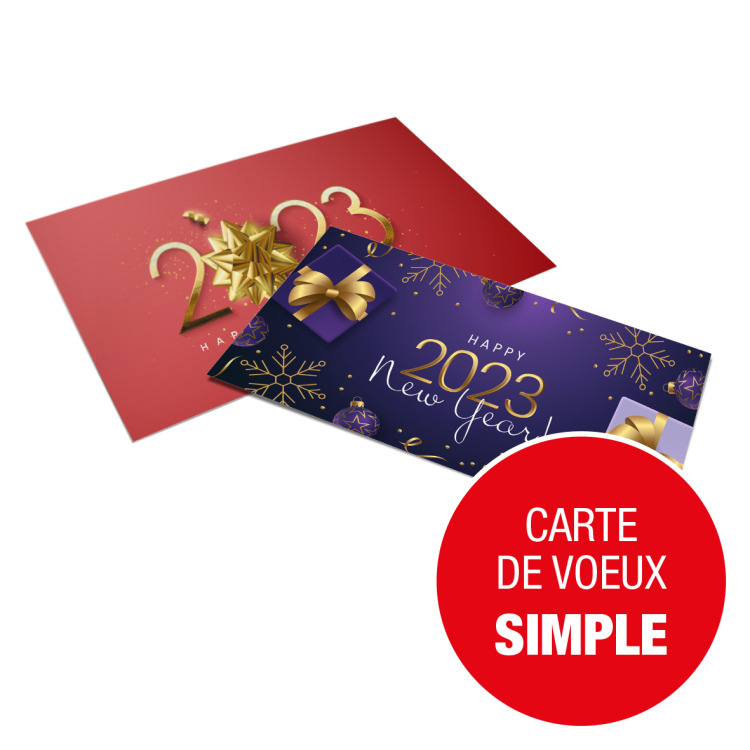 Cartes de v&oelig;ux simple